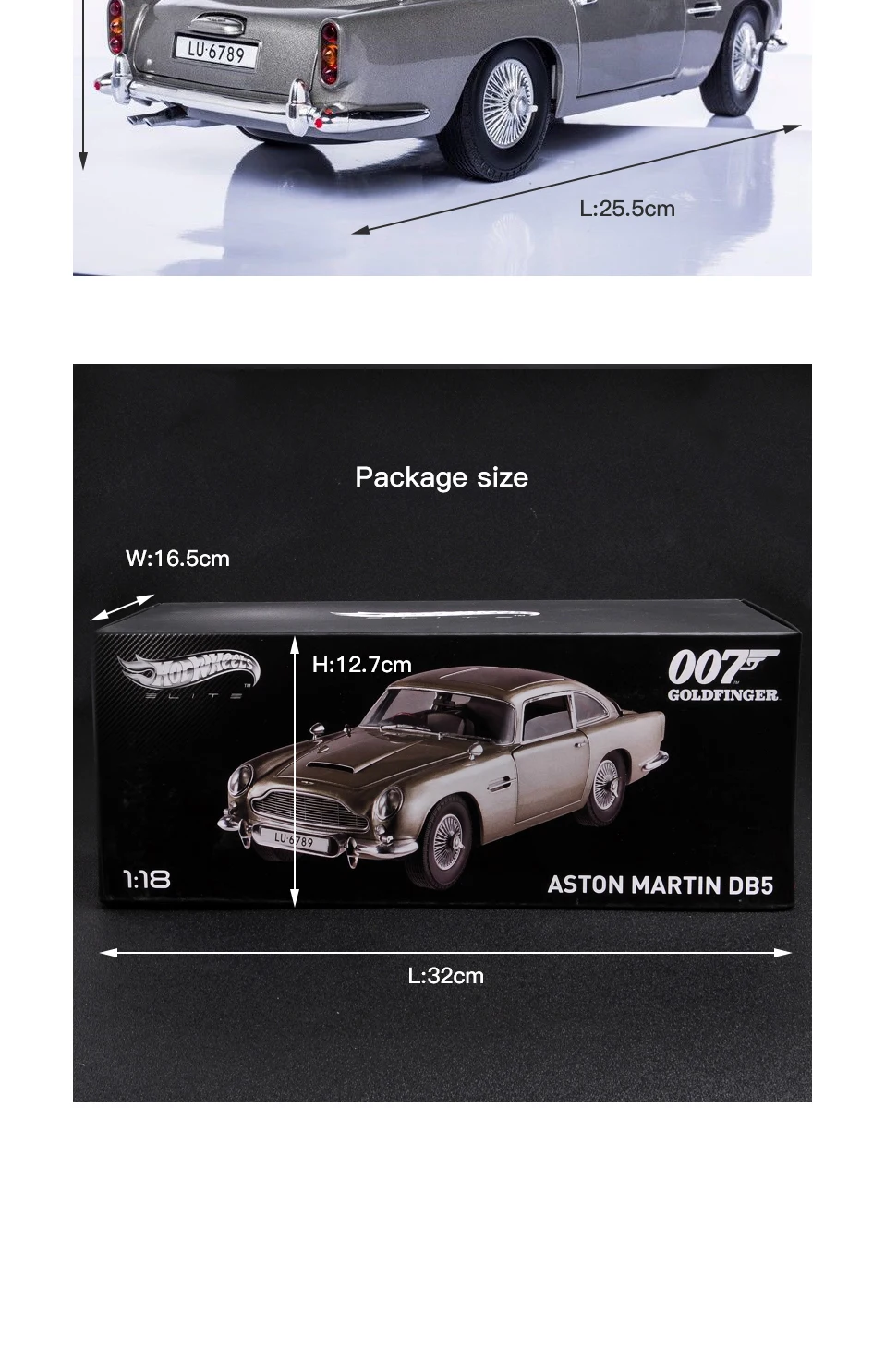 1 18 scale car models 2-4 Years james bond 007 collectables   Aston Matin DB5  Diecasts & Toy Vehicles Model Toys For Gifts      (6)