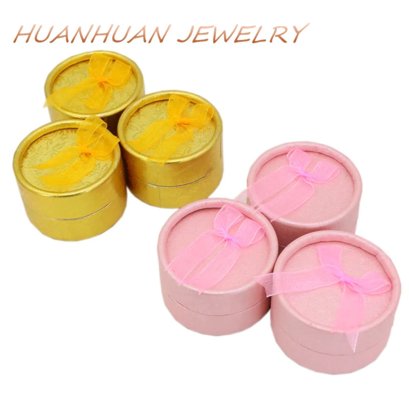 Pink Golden Small Jewelry Gift Box Packaging Cute Boxes Gifts Case