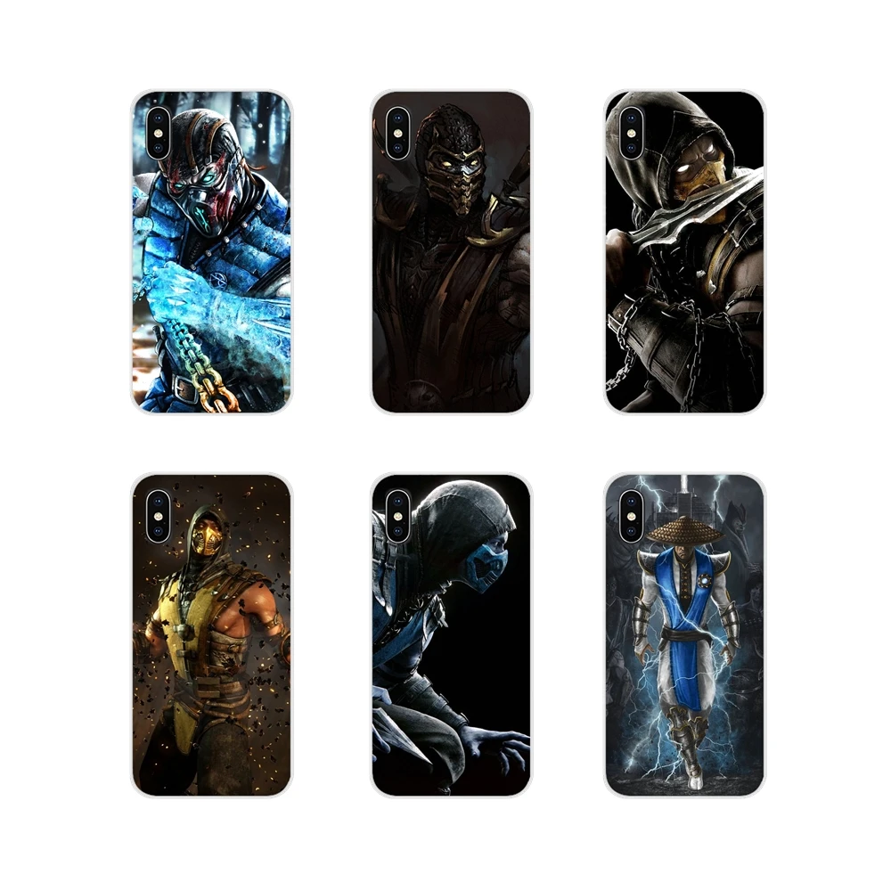 

Scorpion Sub Zero Mortal Kombat x Transparent Soft Shell Covers For Motorola Moto X4 E4 E5 G5 G5S G6 Z Z2 Z3 G G2 G3 C Play Plus