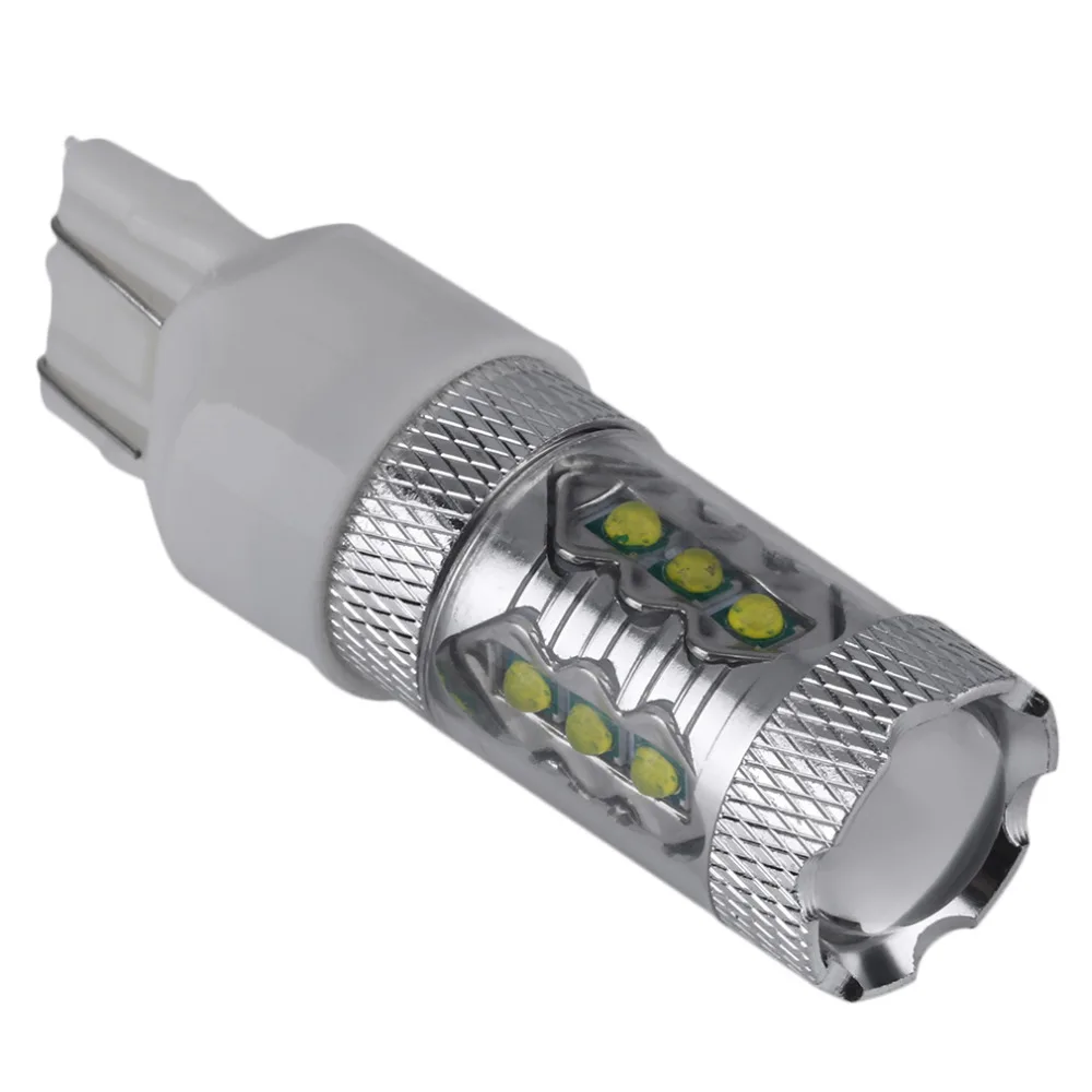 

2Pcs Car Auto High Power 80W T20 7443 4Pin LED Bulbs For Car Reverse Lights Signal Backup DRL Lights DC12V-24V White Bright LED