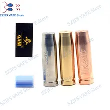 Original 100Gani Mech Mod 1:1 Gani Bullet 18650 510 thread Mechanical Mod E-cigarette Mods SS/Brass/Copper High Quality Tube Mod Original 100Gani Mech Mod 1:1 Gani Bullet 18650 510 thread Mechanical Mod E-cigarette Mods SS/Brass/Copper High Quality Tube Mod