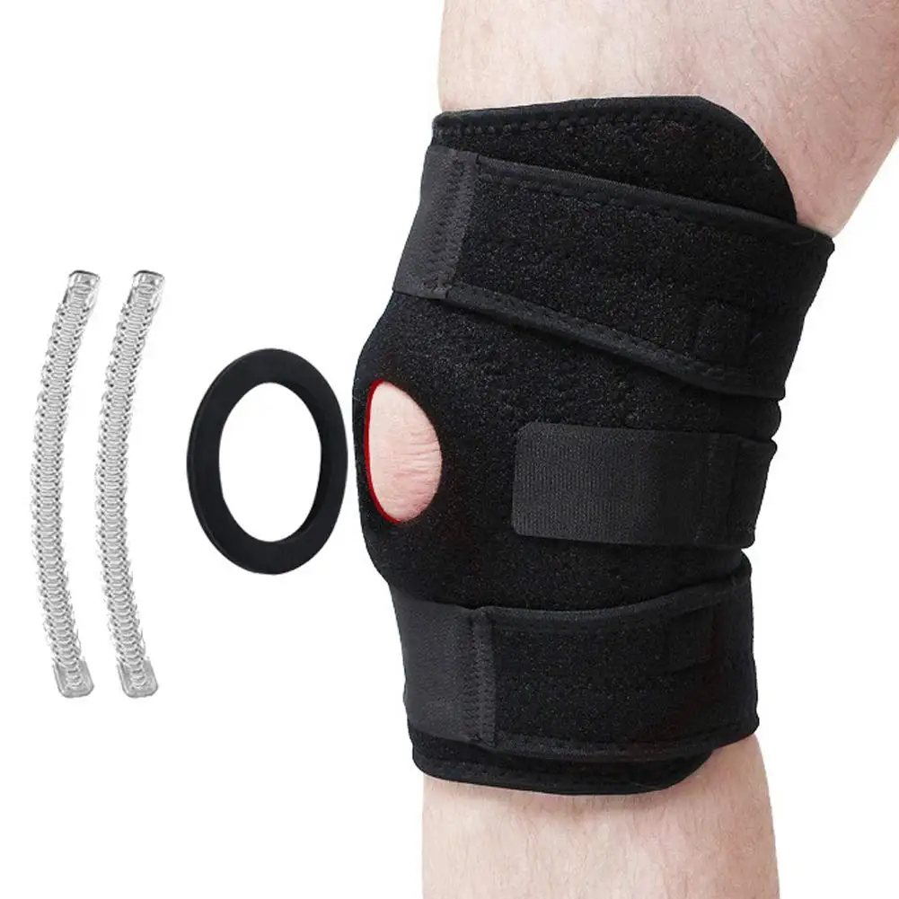 Фиксатор колена для мужчин и женщин Открытый коленный поддержки с боковыми стабилизаторами для совместное обезболивание, при артритах и