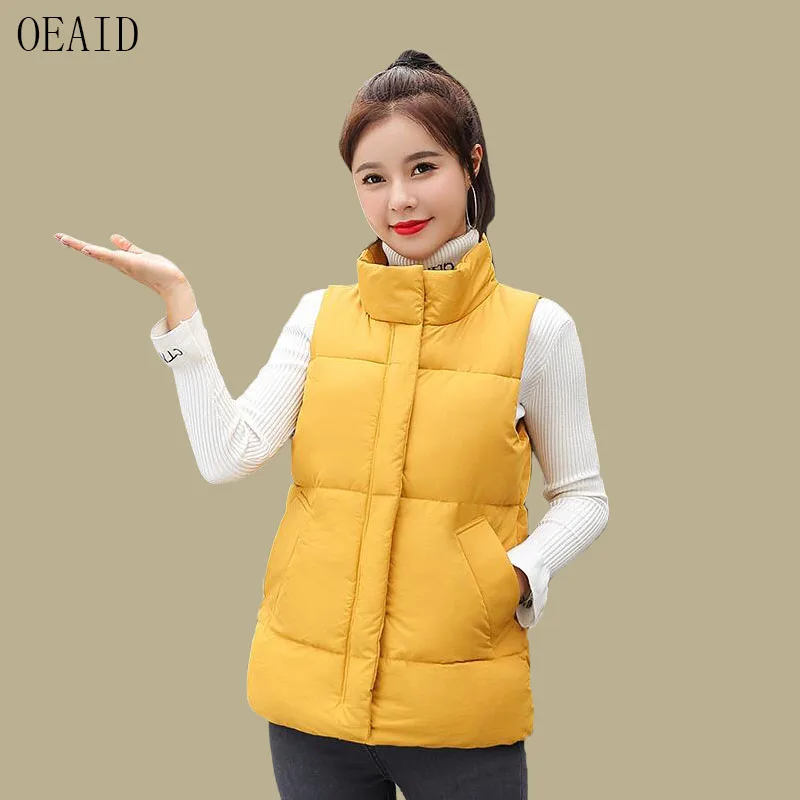 Sleeveless Women Clothing 2019 New Fashion Waistcoat Women Jacket And Coat Short Slim Thickening Warm Vest Female Vests Black