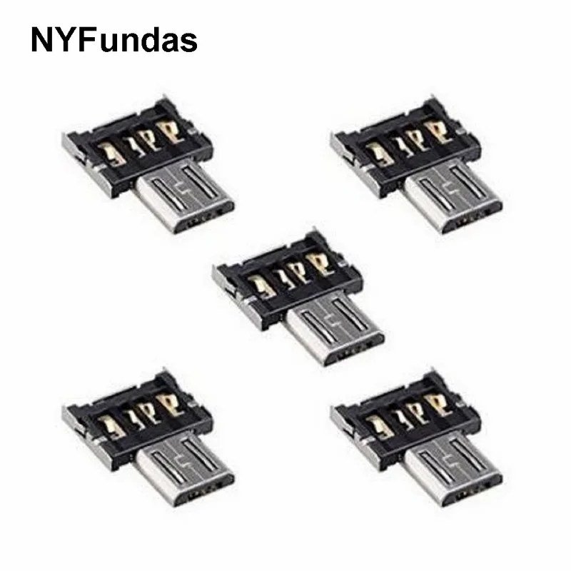 NYFundas 5pcs Micro USB 5pin OTG Adapter For Xiaomi redmi 4x Note Samsung Galaxy S7 edge Cell Phone Tablet USB Cable Flash Disk (1)
