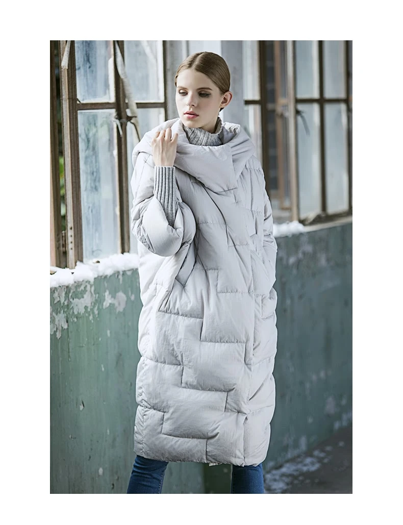 Женский однотонный плотный теплый пуховик с рукавами «летучая мышь», женский зимний пуховик, новая модная повседневная Свободная куртка высокого качества, vestidos JQ331