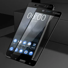 9D de vidrio templado 9 H para Nokia 7 8,1, 7,1, 6,1, 5,1 más de 3,1 pantalla completa de la cubierta de película Protector de pantalla para Nokia X5 X6 X71 X8 de vidrio(China)