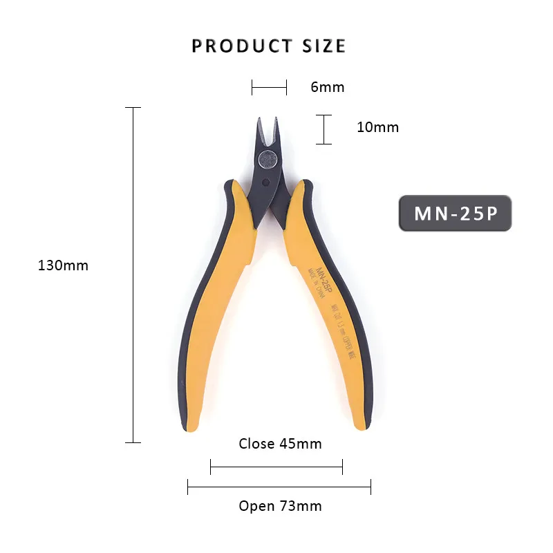 YTH кусачки для резки проводов кусачки для удаления изоляции Овощечистка кабель электронные плоскогубцы для зажимов Бокорезы Плоскогубцы Инструменты - Цвет: MN-25P