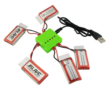 

UAV parts 5PCS 3.7V 600mah with 5 in 1 charger SYMA X5HW X5HC aircraft battery