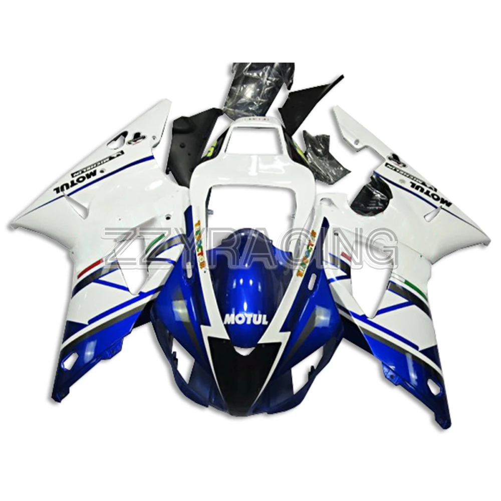 

Injection Fairings for Yamaha YZF R1 1998 1999 Panels ABS Plastic YZF1000 98 99 Complete Kit Blue White Covers Frames Body Kit
