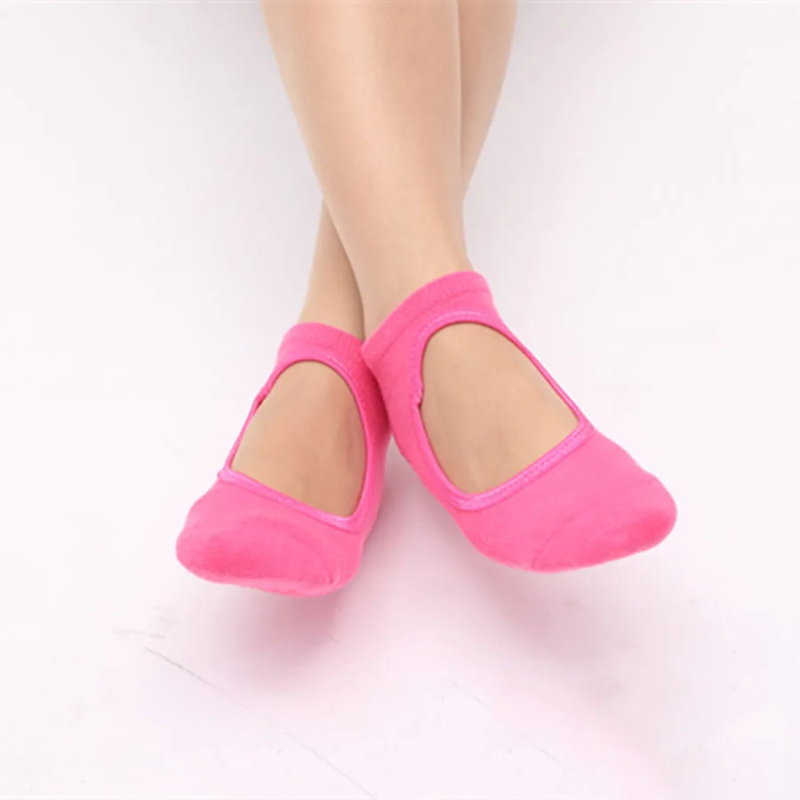 Women Ballet Dance Pilates Socks Backless Professional Fitness Pilates Socks Women Non-slip Dance Pilates Socks Women Grip Socks comfort women socks