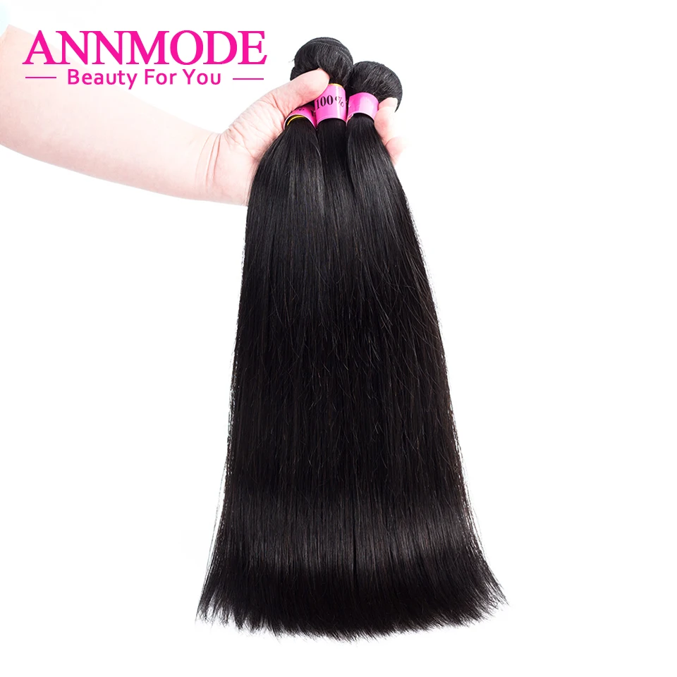 Annmode Indian Straight Hair Bundles With Frontal 3 Bundles Human Hair With Frontal Non Remy Hair Extension Natural Hairline Annmode Indian Straight Hair Bundles With Frontal 3 Bundles Human Hair With Frontal Non Remy Hair Extension Natural Hairline