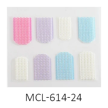 1 шт., летние 3D акриловые наклейки для ногтей с выгравированным цветком, натуральный Лотос, рельефные самоклеющиеся наклейки, сделай сам, эмаистичные наклейки для ногтей - Цвет: 24