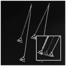 Прозрачные 2 ряда кристаллов великолепные выпускные бриллиантовые бретели для бюстгальтера со стразами пояса новейшие вечерние Женское нижнее белье, бюстгальтер ремень