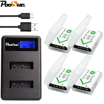 

4Pcs NPBX1 NP-BX1 NP BX1 battery pack For Sony DSC-RX100 DSC-WX500 HX300 AS15 X3000R MV1 AS30V HDR-AS300 AS100V Camera