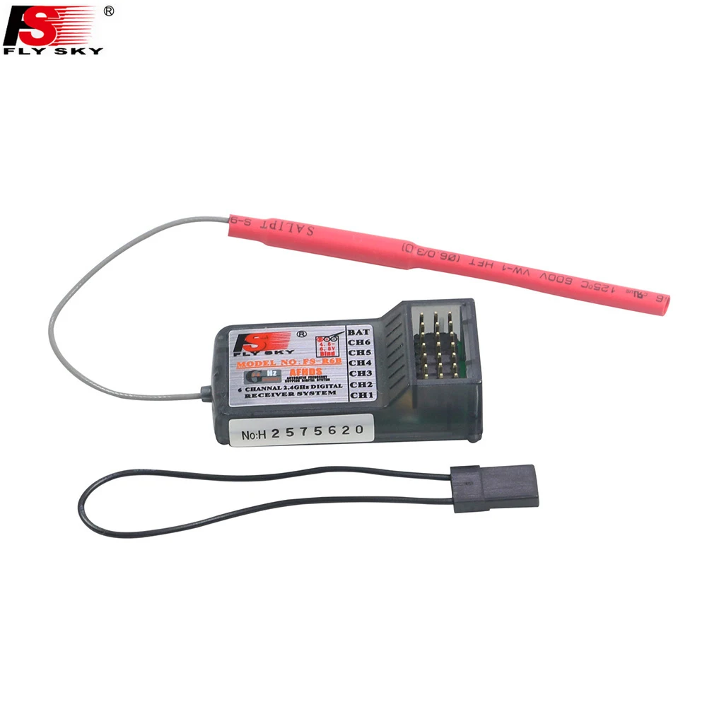 

1pcs FlySky FS-R6B 2.4Ghz 6CH RC AFHDS FS R6B Receiver for i6/i10/T6/CT6B/FlySky-TH9x Transmitter