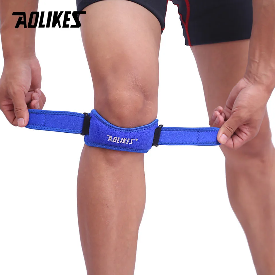AOLIKES 1 шт. регулируемая опора для колена коленной чашечки обертка стабилизатор - Фото №1