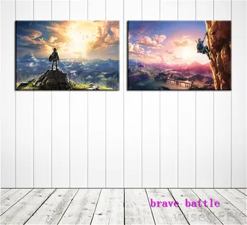 

The Legend of Zelda- Breath of The Wild Canvas Painting Living Room Home Decor Modern Mural Art Oil Painting