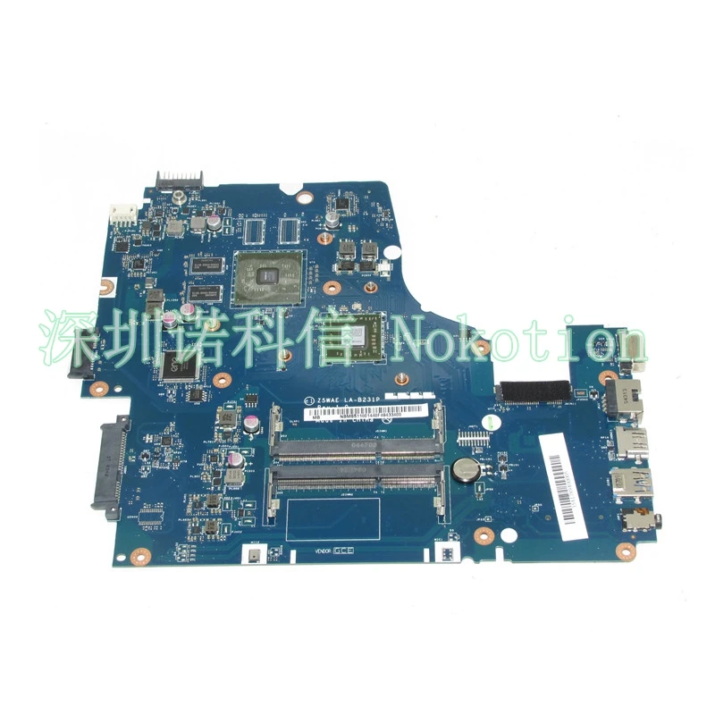 

NOKOTION Z5WAE LA-B231P NBMS511001 NB.MS511.001 For Acer aspire E5-521 E5-521G laptop motherboard DDR3 Mainboard works