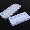 Sale  Storage Empty box 10/12Grids box Transparent For Rhinestone stones trimming Crystal Beads Nail art accessories Tools ► Photo 1/6