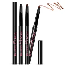 Чёрный; коричневый 3D карандаш для бровей длительный Водонепроницаемый автоматический поворот бровей Enhancer Краски оттенок краски карандаши глаз макияж инструменты