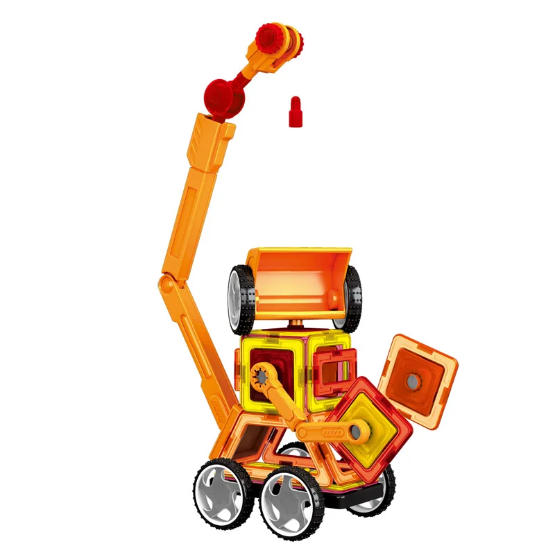 60 шт. 3D DIY Магнитный Строительный набор модель и строительные игрушки пластиковые магнитные блоки Развивающие игрушки для детей подарок для детей