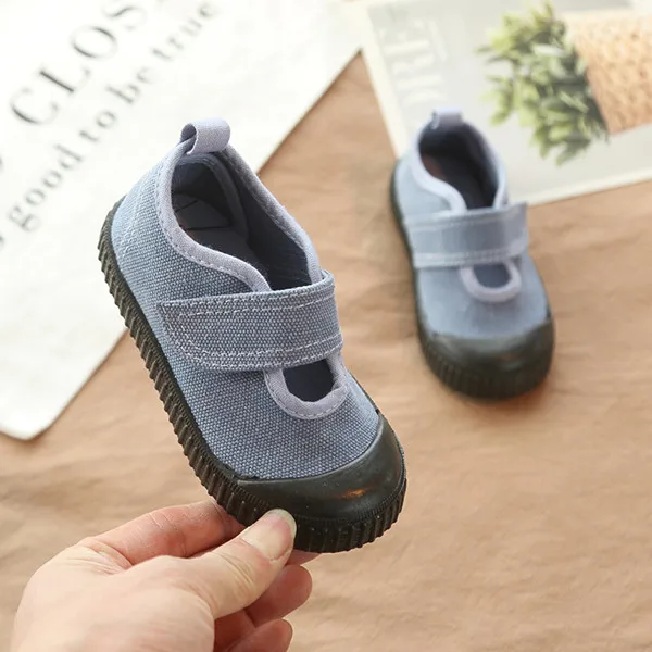 Весна-Осень г. корейские детские моющиеся карнавальные ботинки для мальчиков и девочек школьные повседневные туфли очень мягкие и удобные - Цвет: Синий