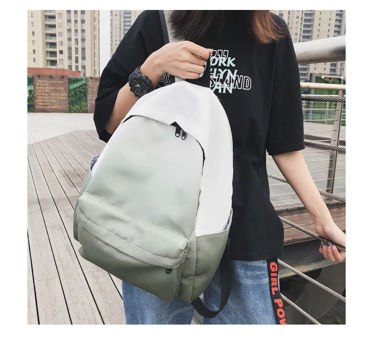 HOCODO элегантный дизайн женский рюкзак модный градиентный унисекс рюкзак большой емкости сумка для ноутбука школьная сумка мужская повседневная дорожная сумка