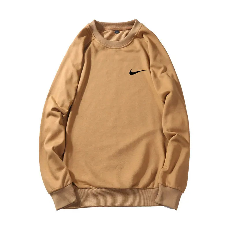 

2019 New big plus European size Original logo just break it Men's round neck Sweatshirt Sportswear white suprem off
