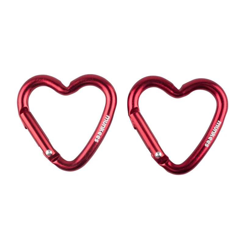 2 шт. в упаковке муки алюминиевый карабин в форме сердца крючки для ключей кольцо-бутылка для девочек подарок на день Святого Валентина милые подарки