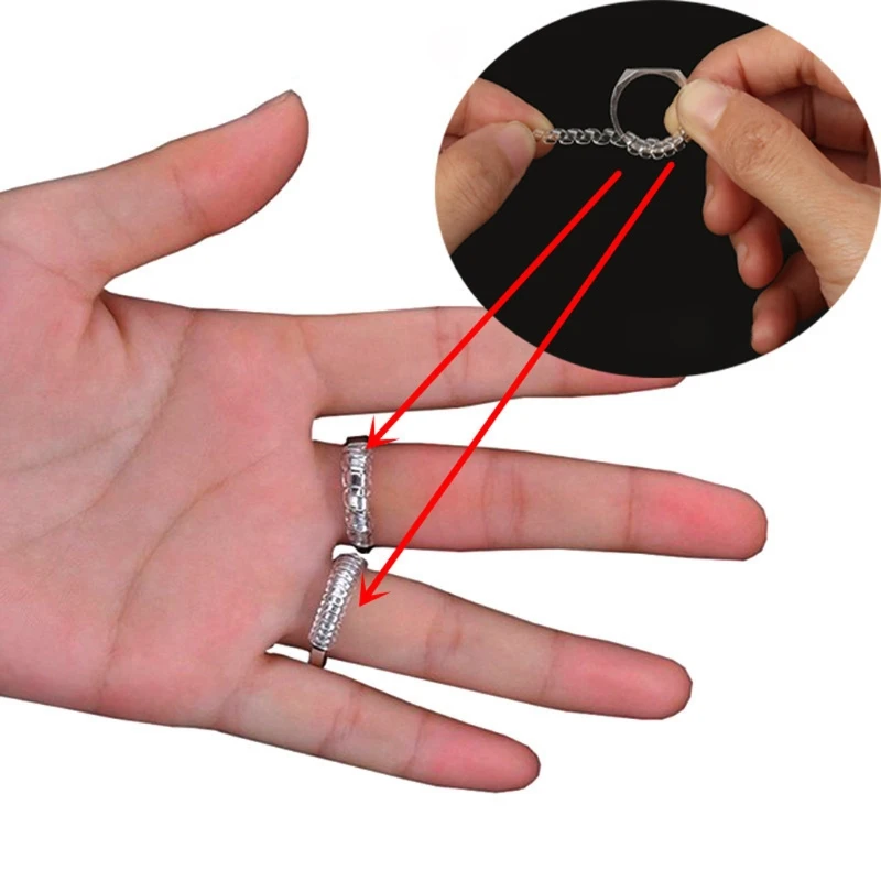 Регулятор размера кольца для свободных колец для любых колец, 4 размера s с полировочной тканью 2 мм/3 мм/5 мм