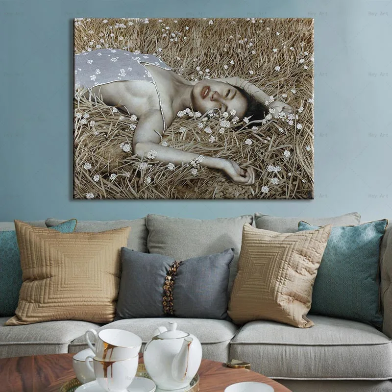 figure art poster abstract Wall Painting Living Room hd printed beauty canvas Unframed prints Forest Landscape Picture