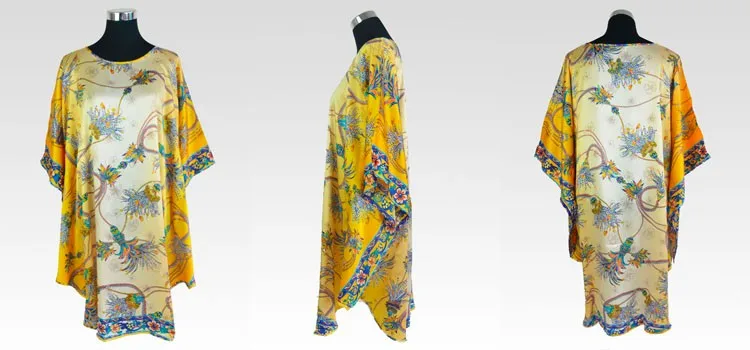 Шелк длинное платье/100% натуральный шелк пижамы Ночная рубашка длинное платье Новинка лета 2015 года стилей Для женщин домашнее платье