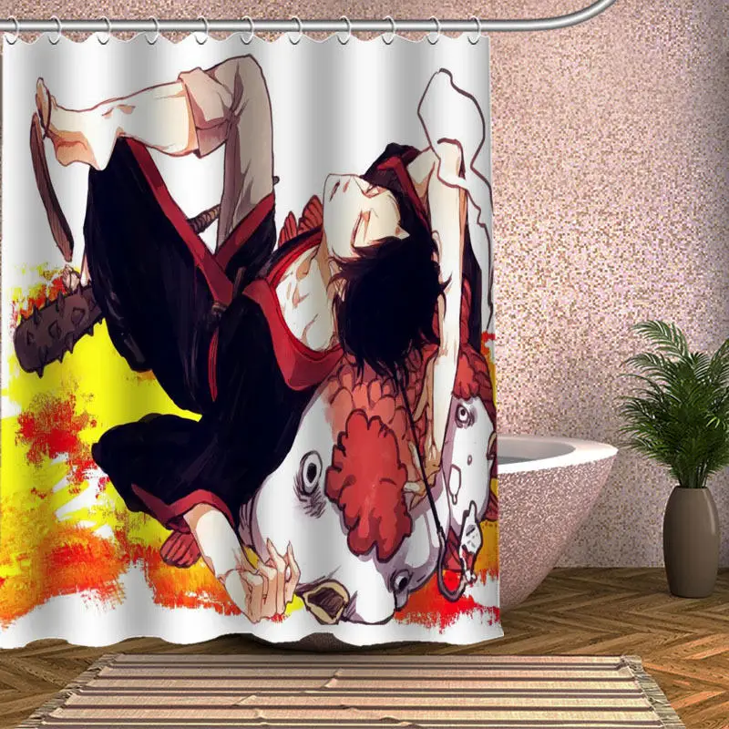 Shower Curtain Hoozuki нет ботинки в стиле «хладнокровный душ Шторы Экологичная современная ткань полиэстер на заказ для украшения интерьера, шторы Шторы s - Цвет: Shower Curtain