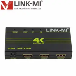 Link-ми h102g-4k2k 1x2 HDMI S Поддержка 4k2k 3D совместимый преобразователь HDMI видео аудио 2 HDMI отображает 1.4a 2.97 Гбит/с DC-5V