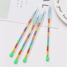 2PCS Cute DIY Replaceable Crayons 10colors Oil Pastel Graffiti Pen Drawing Pencil for Kids Children Kawaii Stationery Set Gifts