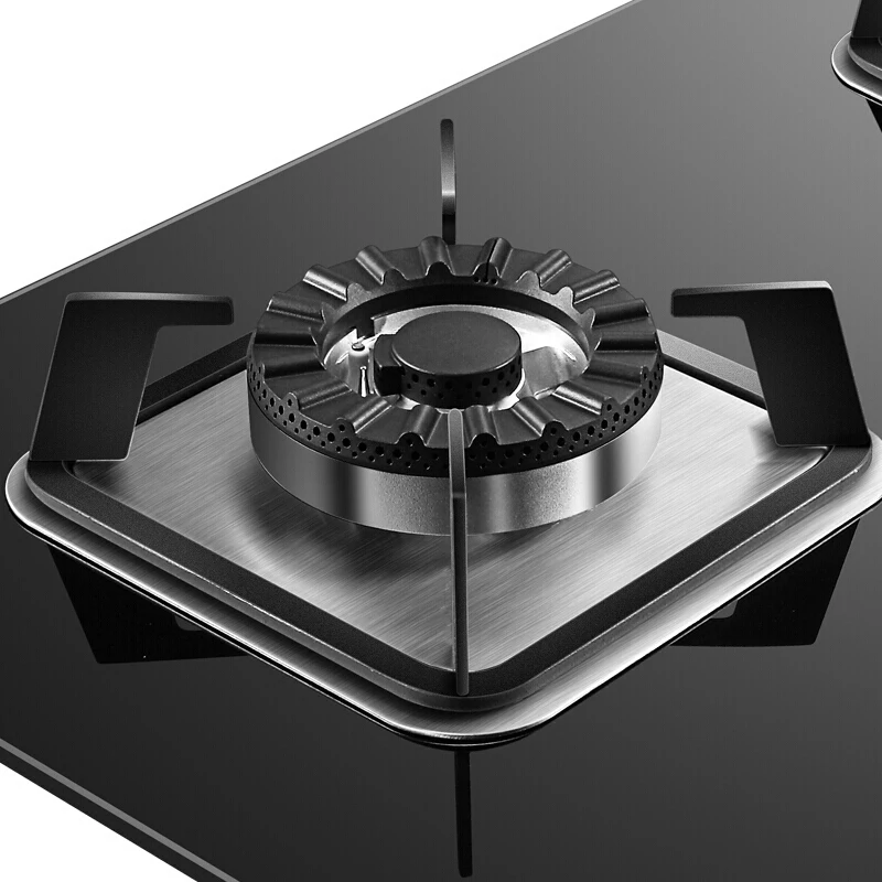  Large Fire Liquefied Gas Stove Dual-cooker Bulit-in Gas Hobs Home Table Embedded Tempered Glass 5 G
