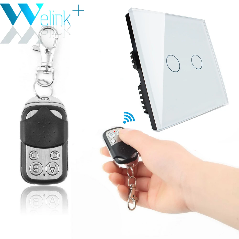 WeLink 2gang1way, UK Standard Wireless Light Switches,Smart Remote