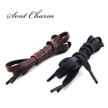 SENTCHARM 90 см/35,5 дюймов Вощеные глубокие цветные шнурки для детей плоские хлопковые шнурки для повседневной обуви