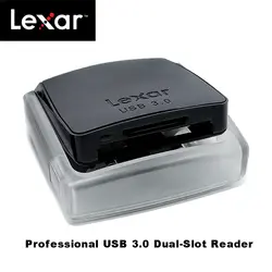 100% Оригинальные Lexar Professional USB 3,0 карта CompactFlash reader SDXC/SDHC двойной слот скорость чтения до 500 МБ/с