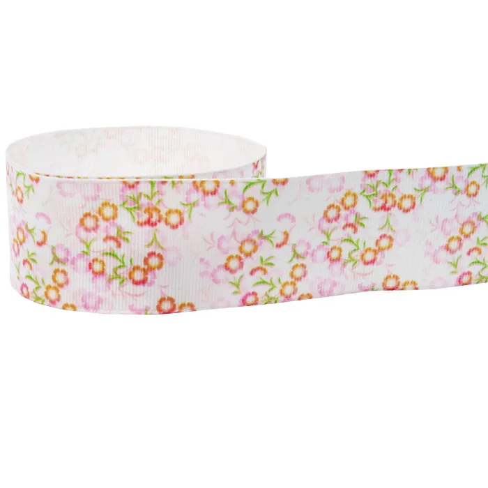 kingsens 50& 10 yard/lot 38mm printed grogr ribbon Japan pattern flower hairbows handmake DIY materials kimono accessory ribbons - Цвет: 100 yard
