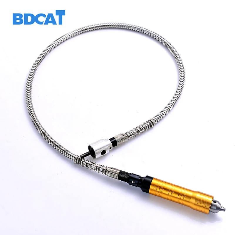 Online Herramienta de amoladora giratoria de 6mm ajuste Flexible del eje + pieza de mano de 0 6,5mm para taladro eléctrico de estilo Dremel herramienta rotativa Accesorios