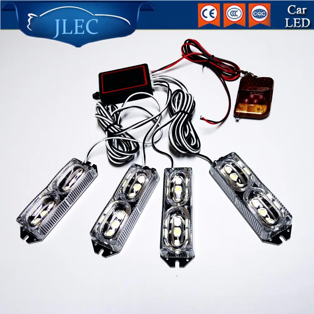 Automobiles 12V 24LED 24W Flashing Dash Strobe Lights with Remote