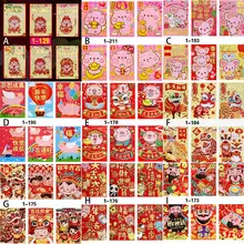 6 шт./компл. Amimal красный конверт для заполнения деньги китайское национальное Hongbao год красный конверт Подарочный конверт для хранения героя из мультфильма