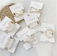 Women Crystal Elegant Pearl Hair Clip Barrette Korean Hairpin Barrette Headdress Hair Accessories Girls Hair Clip Women Crystal Elegant Pearl Hair Clip Barrette Korean Hairpin Barrette Headdress Hair Accessories Girls Hair Clip