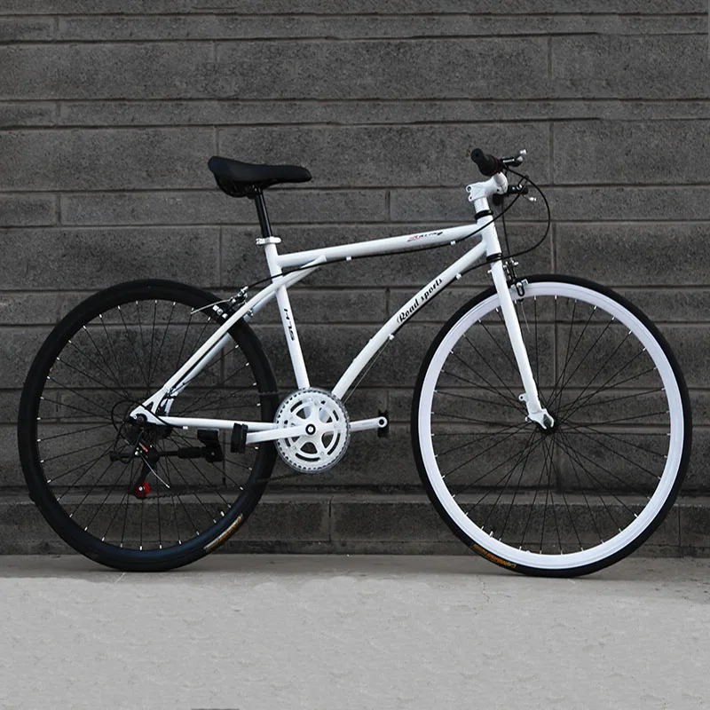 26-Inch 6-Speed Bicycle Road Race 30-Blade Rim Double Disc Brake Solid Tire Shock Absorbing Bike Adult Student 26-Inch 6-Speed Bicycle Road Race 30-Blade Rim Double Disc Brake Solid Tire Shock Absorbing Bike Adult Student