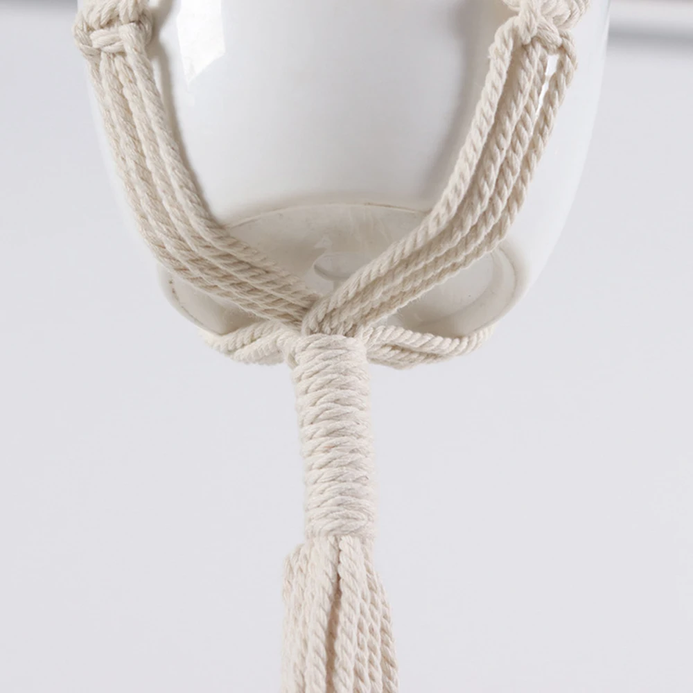 Пеньковая веревка держатель цветочного горшка цветочное растение висячая корзина плетеная веревка из хлопка вешалка DIY ремесло