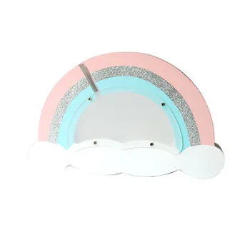 

Christmas Gift Rainbow Money Boxes Wood Kid Love Rainbow Save Flash Light Money Cans Toys Living Room Decor Pink Piggy Bank