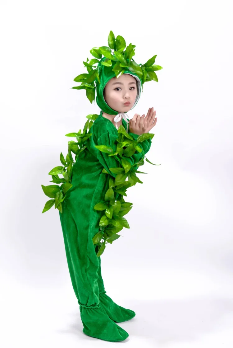 Children's Christmas Stage Performance Costumes Child leaf Festival Tree Costume Kids Lovely Party Clothing tree
