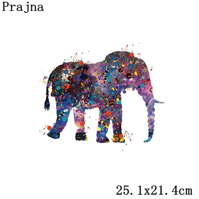 Prajna Parches Теплопроводящая виниловая пластырь наклейка железная переводная для одежды тканевая нашивка со слоном лев тигр аппликация значок - Цвет: Медь