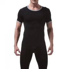 Для мужчин Sheer рубашки и шорты набор рукавами ультра-тонкие узкие Футболка Ice Шелковый тонкий атлас мягкое нижнее белье костюмы прозрачный нижнее белье комплект